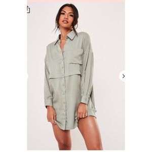 Missguided button up dress